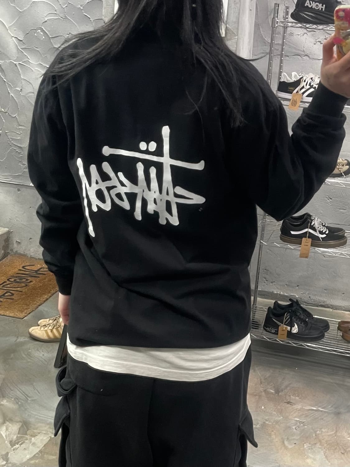 스투시 스탁로고 롱 슬리브 티셔츠 상품이미지8