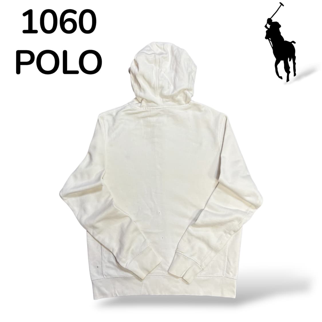 폴로 화이트 후드집업 L 상품이미지3