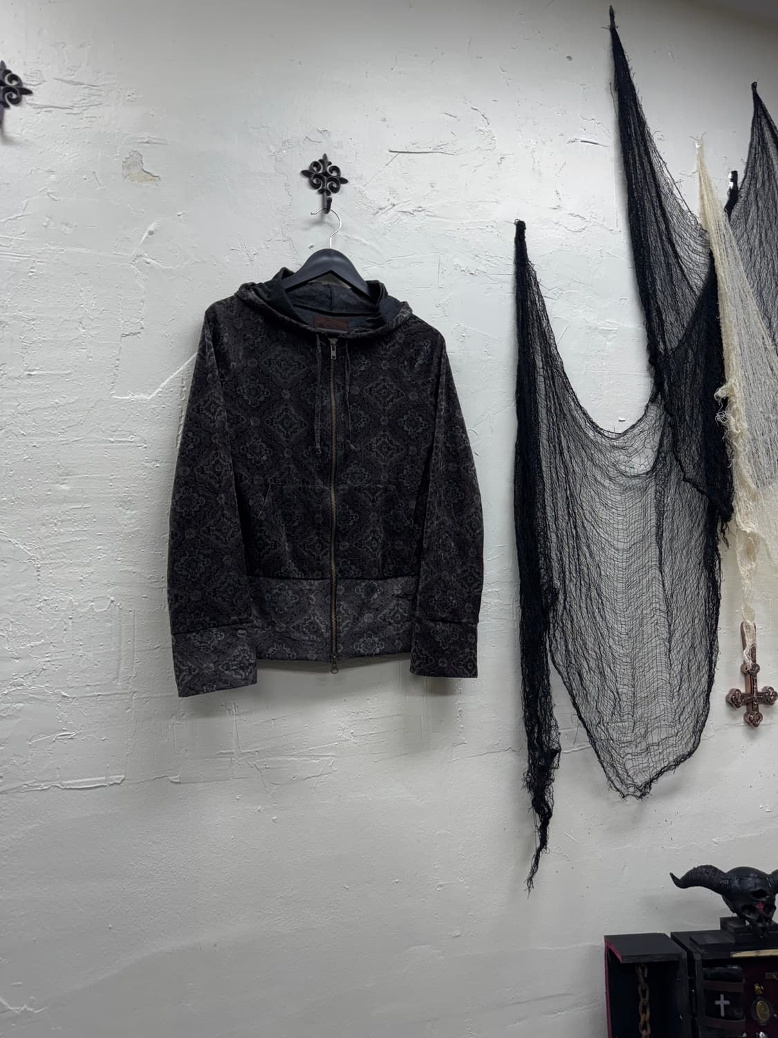 Goa 00s oriental velour hoodie  상품이미지1