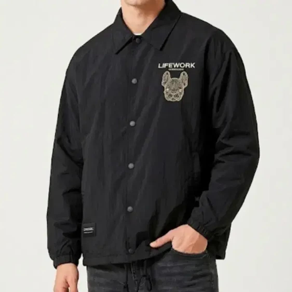 라이프워크 오버핏 코치자켓 블랙 100 상품이미지1