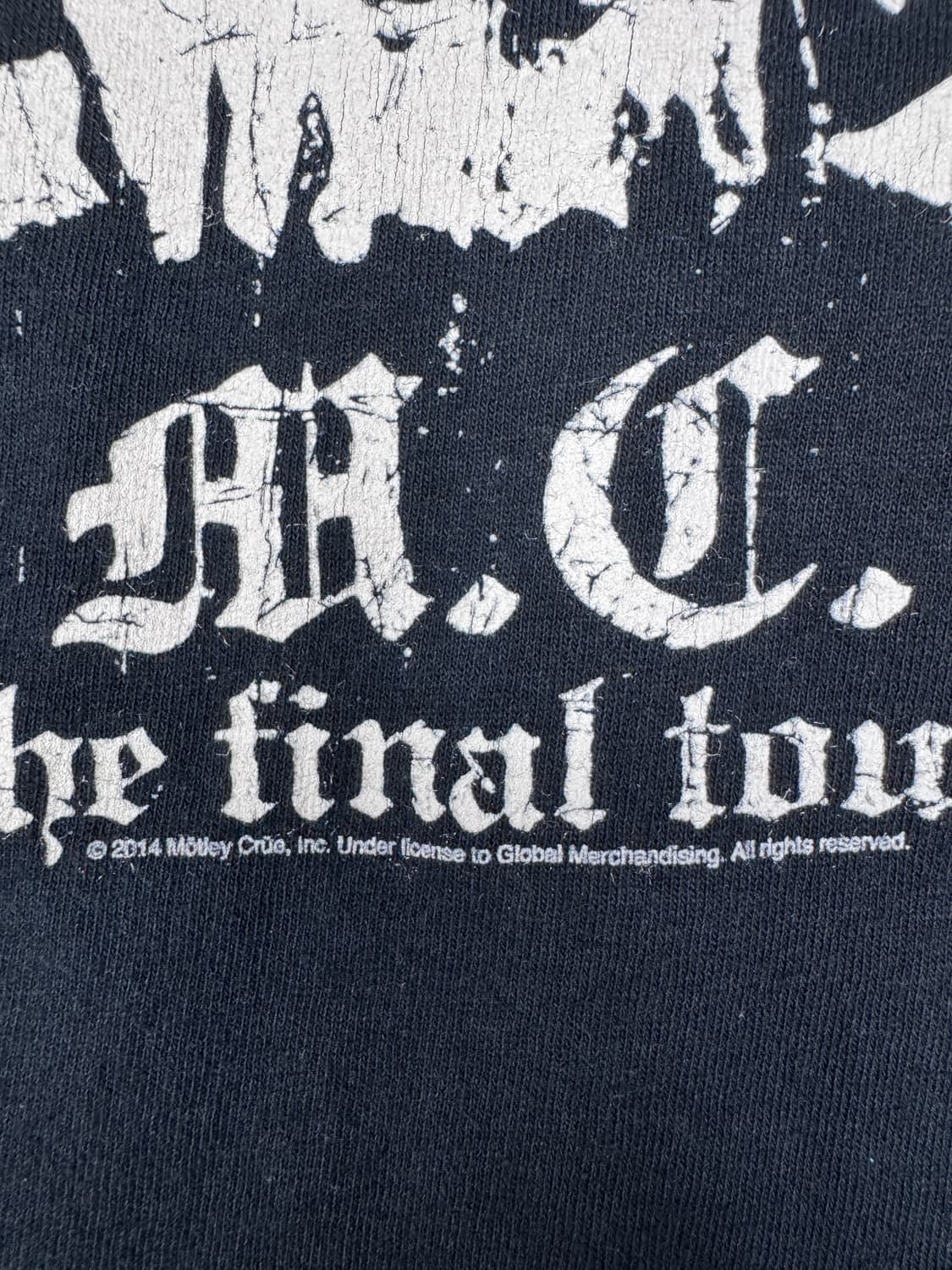 빈티지 머틀리크루 MOTLEY CRUE  파이널투어 티셔츠 2XL 상품이미지3