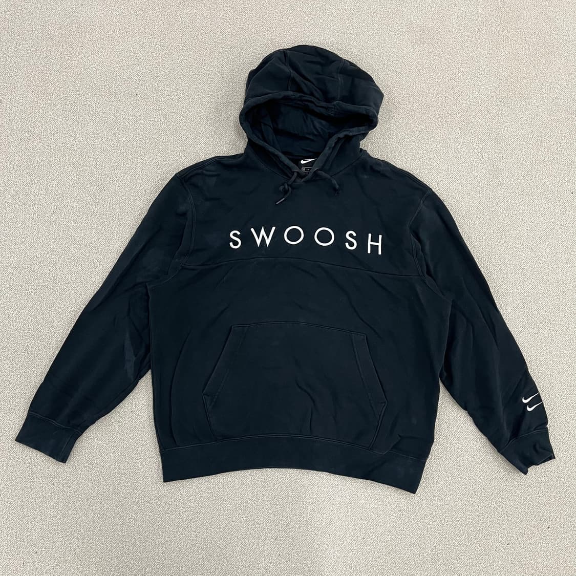 [XL] 나이키 스우시 풀오버 블랙 후드 티셔츠 0120M1 상품이미지1