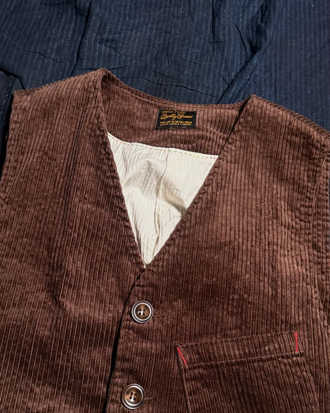 엉클푸 프렌치 코듀로이 워크 베스트 L 상품이미지2