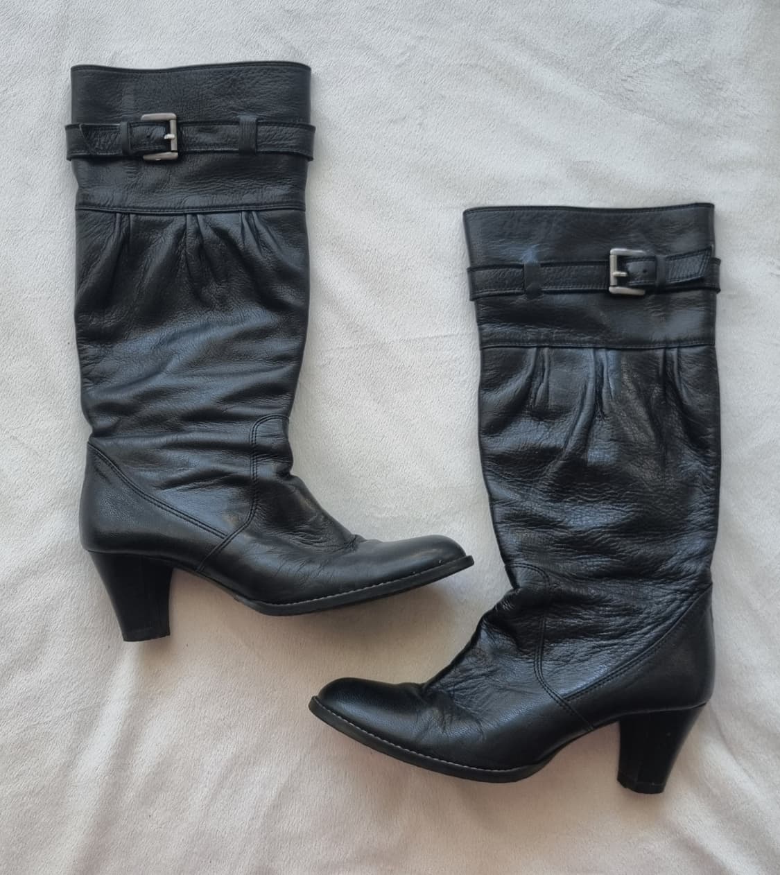 빈티지 긱시크 갸루 펑크 블랙 부츠 상품이미지1