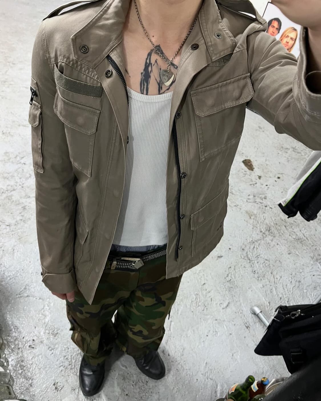 Hare 2way zip military jacket 상품이미지1