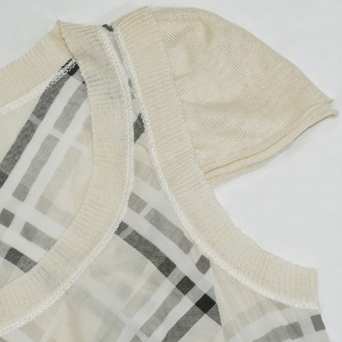made in italy PEGORER 체크캡소매원피스 상품이미지7
