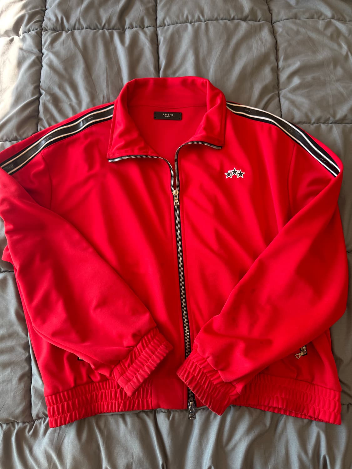 아미리 레더 트림 트랙 자켓 XL 상품이미지1