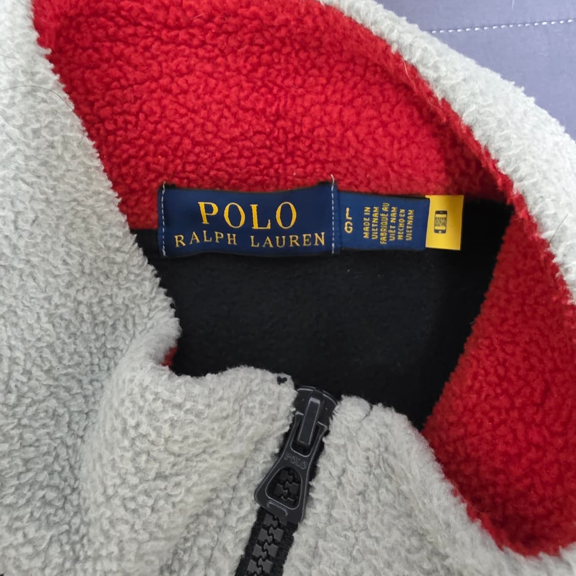 폴로 랄프로렌 하프집업 성조기 후리스 L 상품이미지2