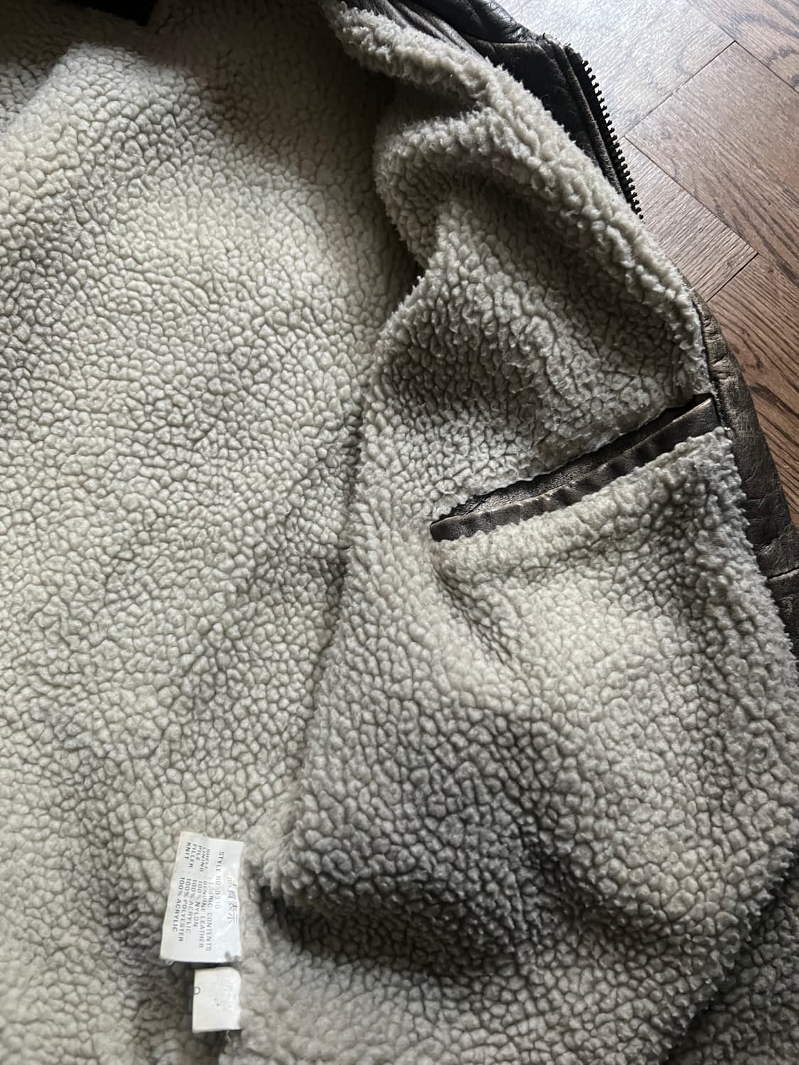 [L]90's 빈티지 TYPE A-2 레더 플라이트 자켓 상품이미지7