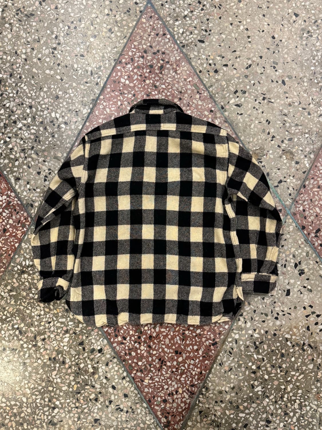 70s Sears Kings Road 울 플란넬 셔츠 (XL) 상품이미지3