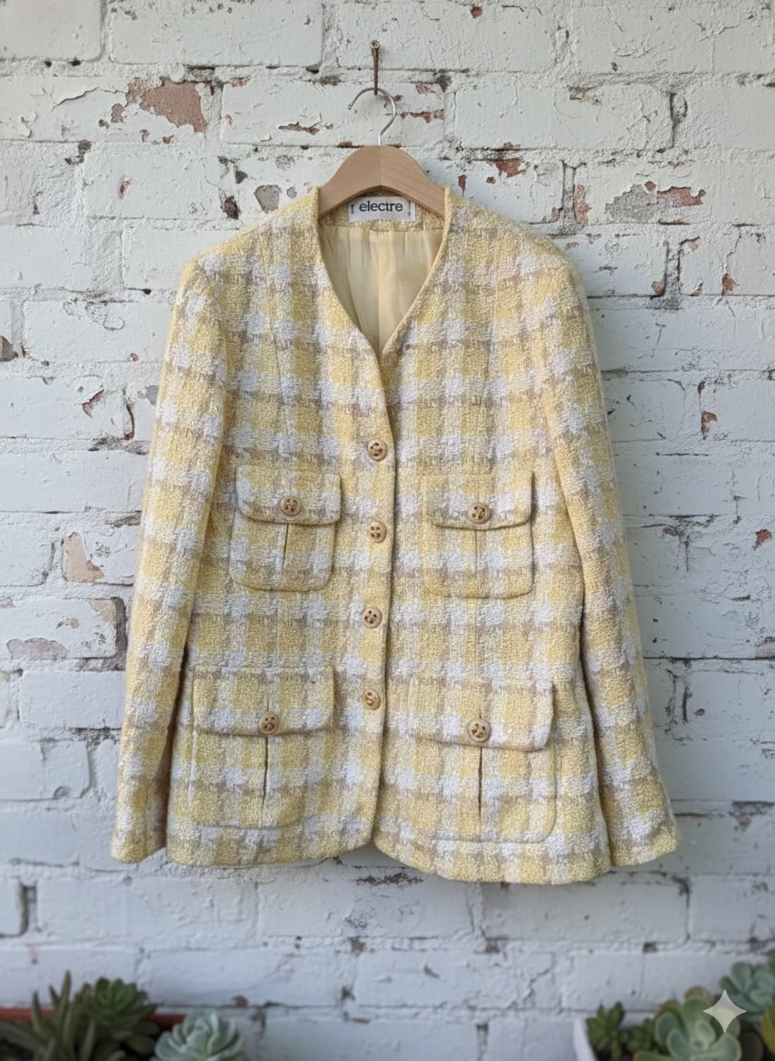 Made in France 레몬 버터 트위드 자켓 상품이미지1