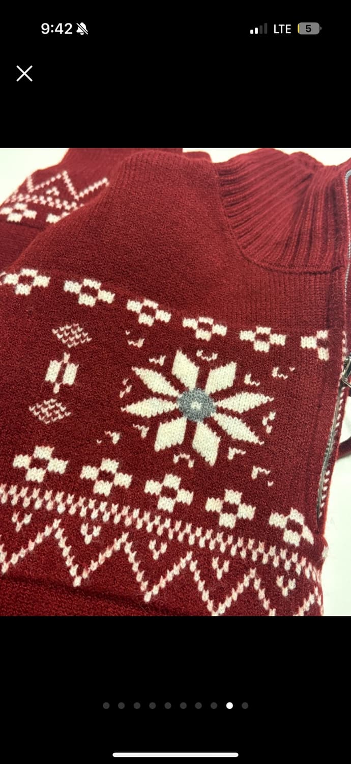 새상품) 노르딕 패턴 하프니트집업 상품이미지9