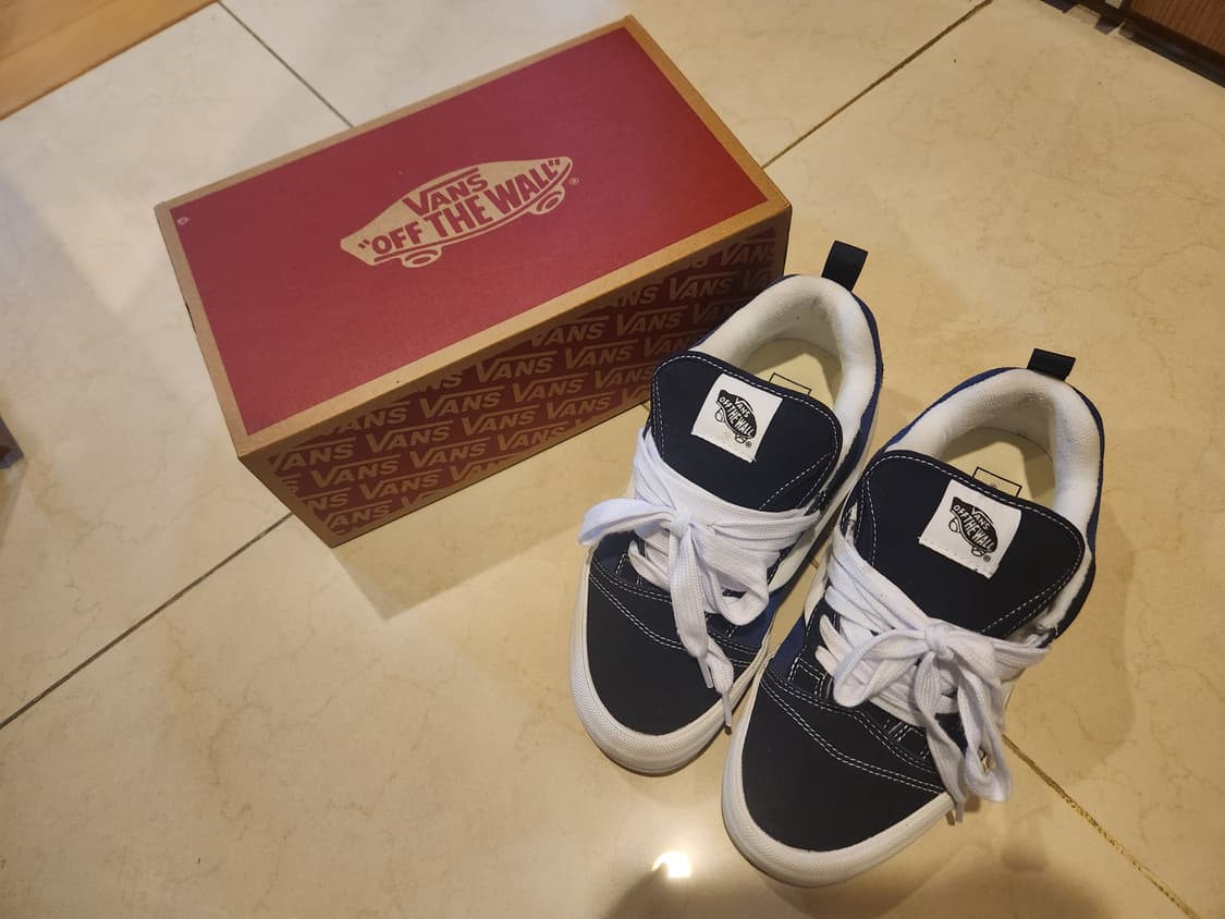 265mm 반스 뉴스쿨 네이비 화이트 상품이미지2