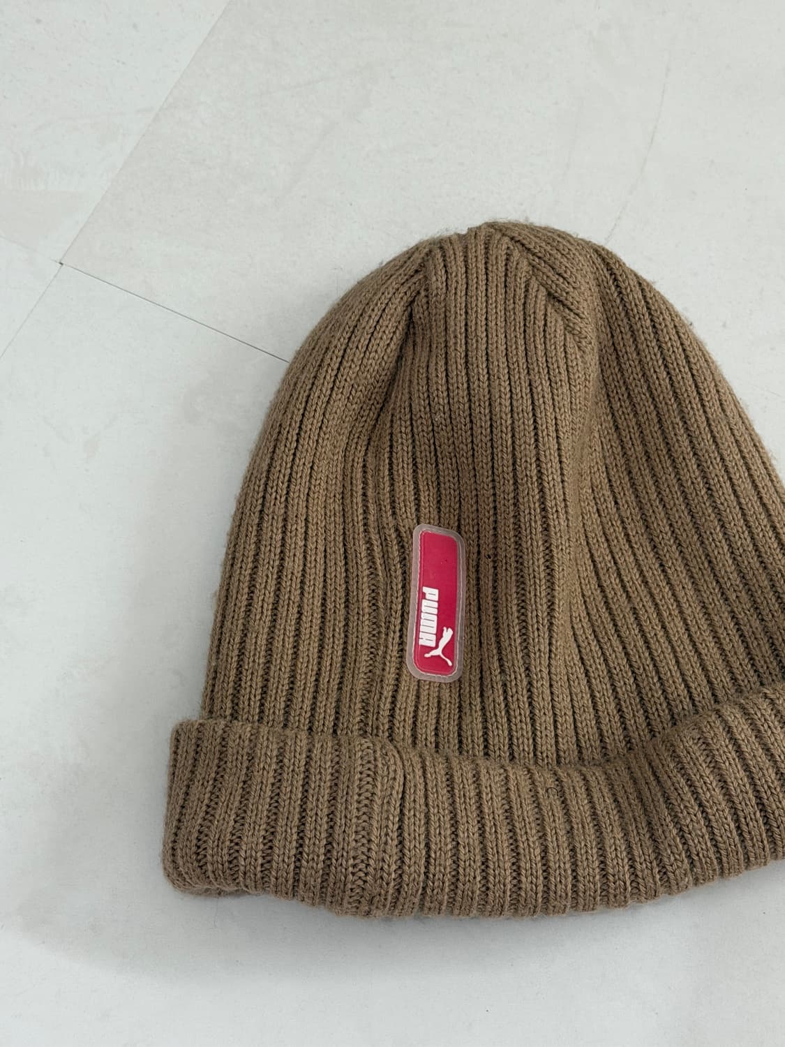 퓨마 베이지 골지 비니 상품이미지1