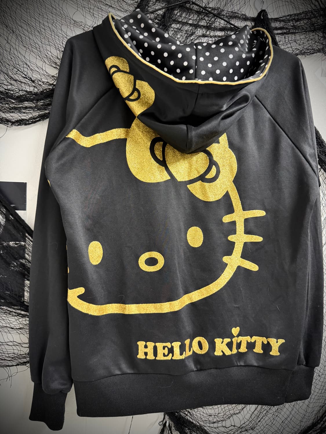 Hello kitty printing hood zipup 상품이미지4