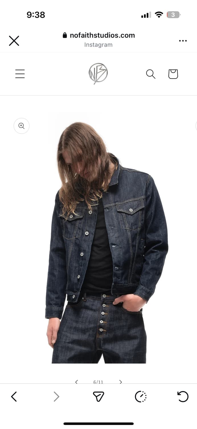 Nofaith studios japanese denim jaket 상품이미지1