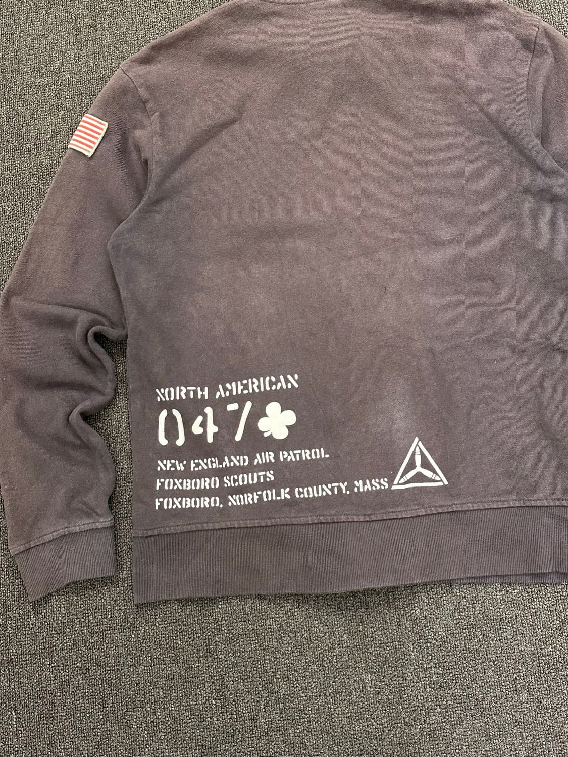 XL)AVIREX vintage Air Patrol Unit 집업 상품이미지10