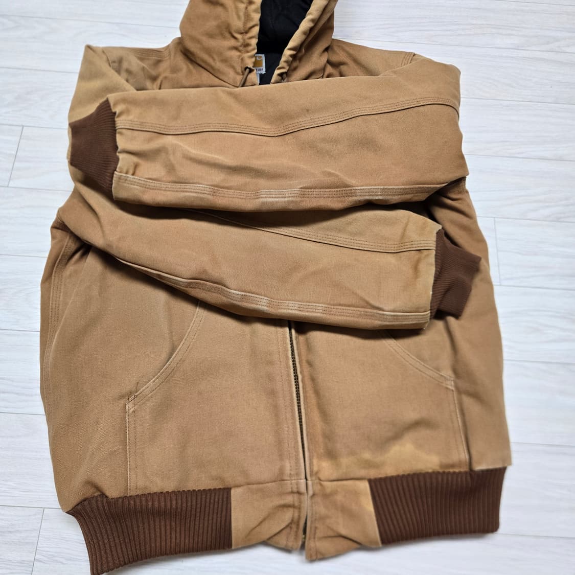 USA MADE 칼하트 J140 브라운 액티브 자켓 상품이미지5