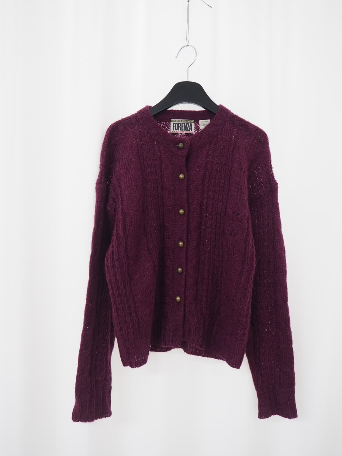 1980's FORENZA mohair blend cardigan 상품이미지1
