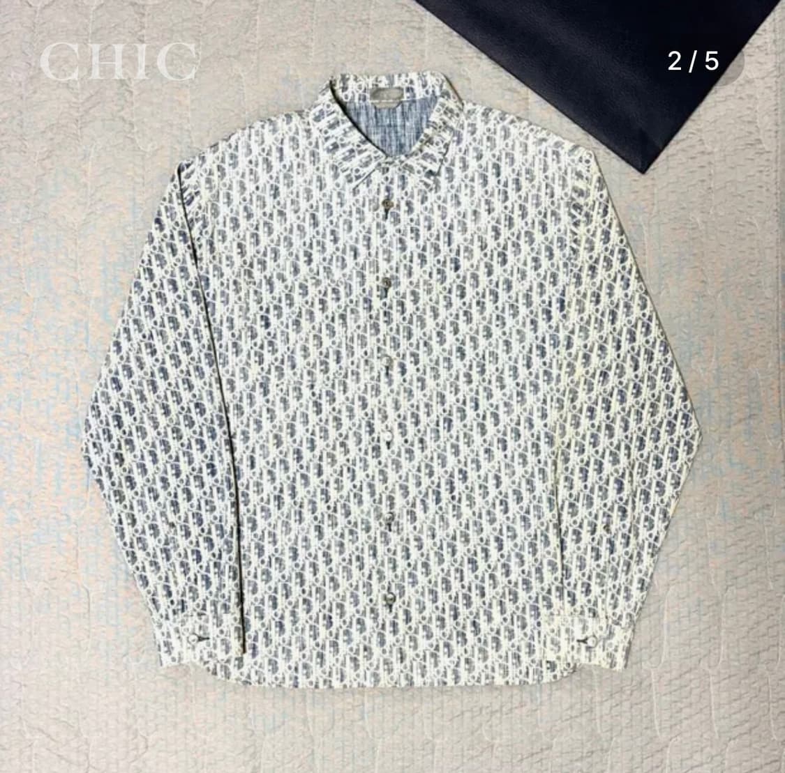 디올 오블리크 카스리 코튼 데님 자켓 셔츠 상품이미지2