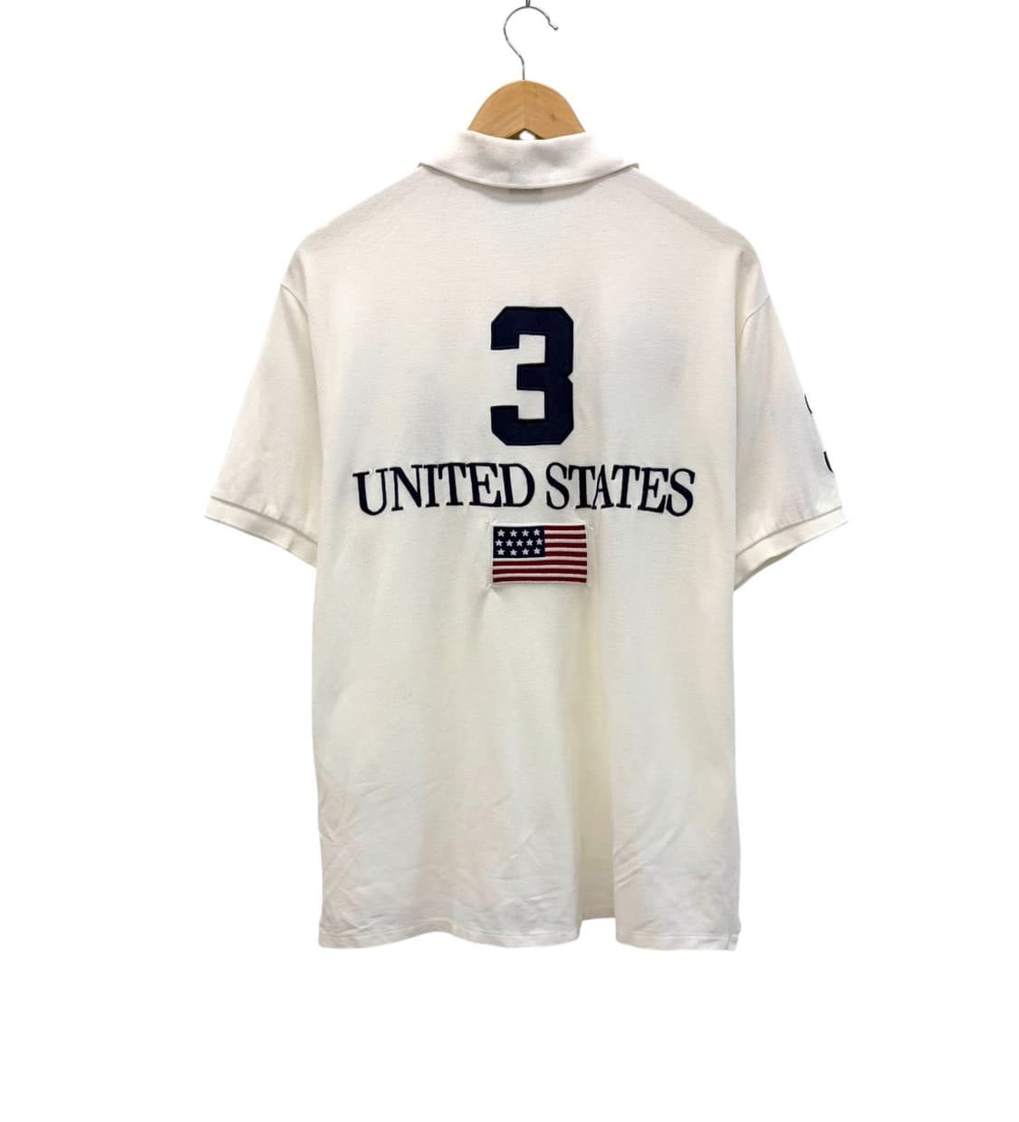 00s 폴로 빅포니 USA 성조기 반팔 피케티 (2XL) 상품이미지8