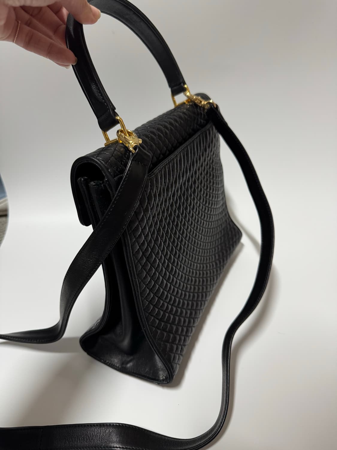 발리 퀼팅 가죽 크로스 토트백 상품이미지6