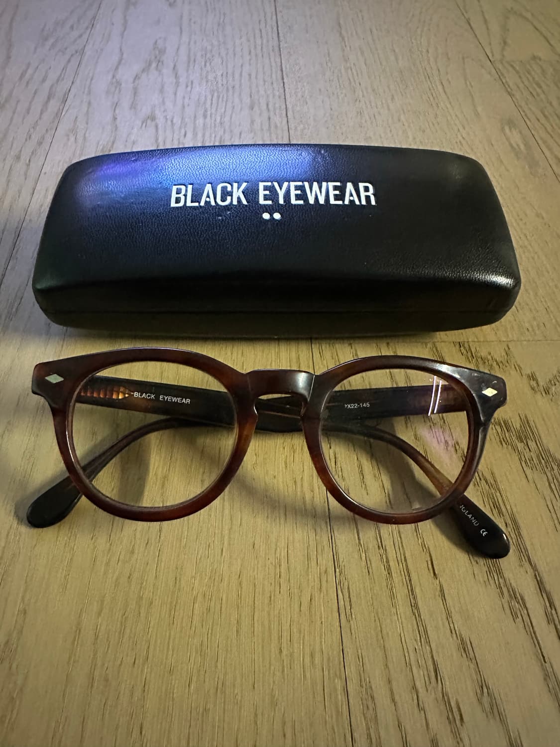 블랙 아이웨어 뿔테 안경(브라운) 퍼 상품이미지1