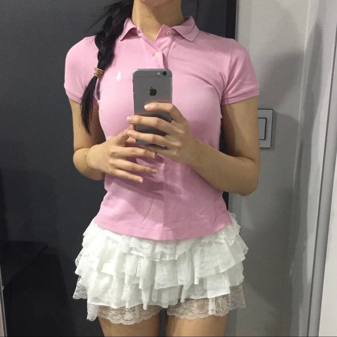 Polo 폴로랄프로렌 슬림핏 딸기우유 카라티 상품이미지2