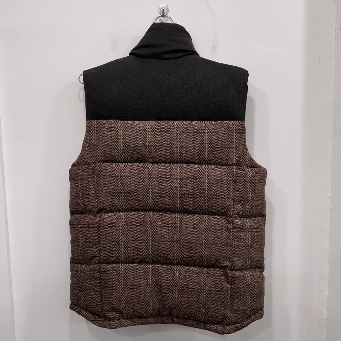 TBJ진스 빈티지 울 해링본 배색 패딩 베스트 상품이미지5