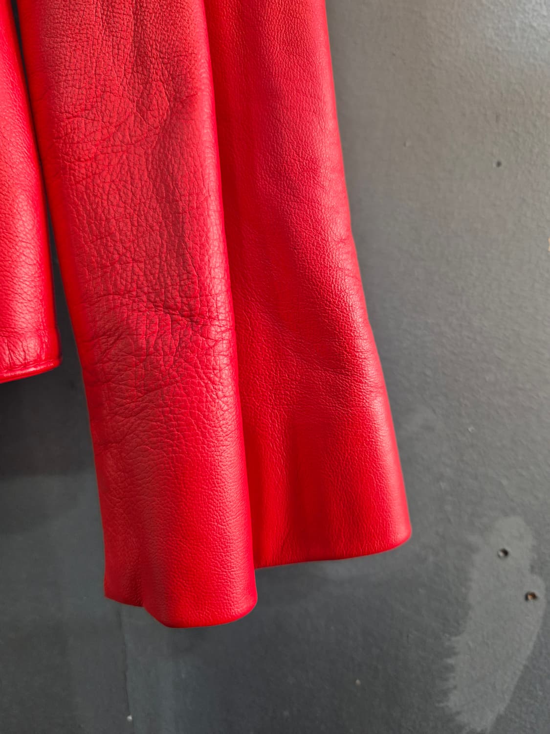 Chatelaine 빨간색 양가죽 자켓 55 66 상품이미지7