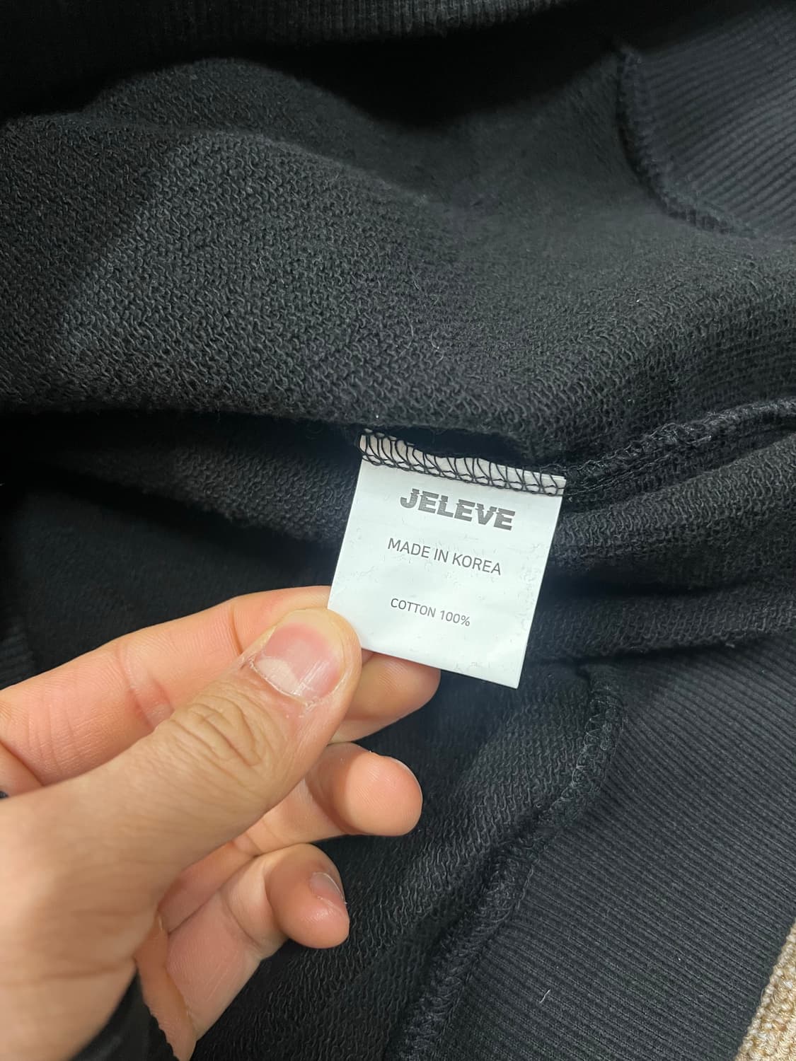 짐웨어 제이엘브 블랙 후드티 사이즈 2 상품이미지5