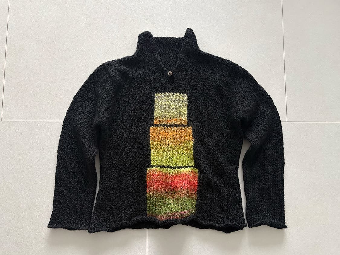 color block boucle knit 상품이미지4