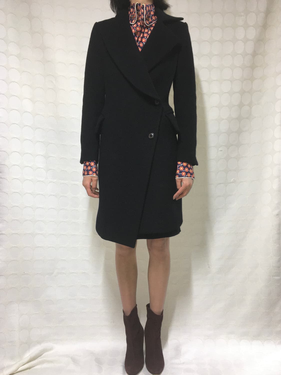 vivienne westwood 비대칭 카라 울 캐시미어 코트  상품이미지2