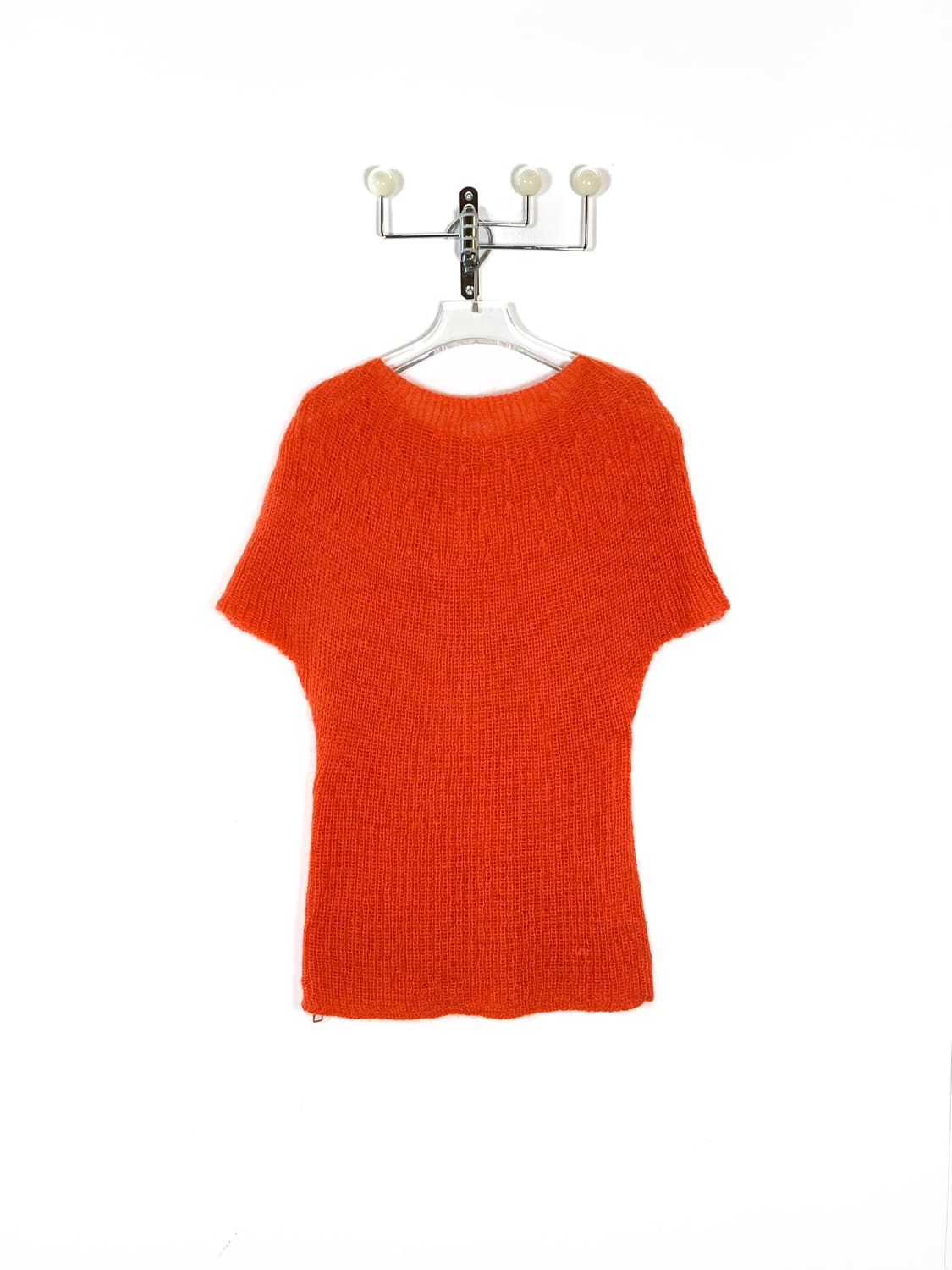 수나오 쿠와하라 오렌지 슬릿 니트 상품이미지6