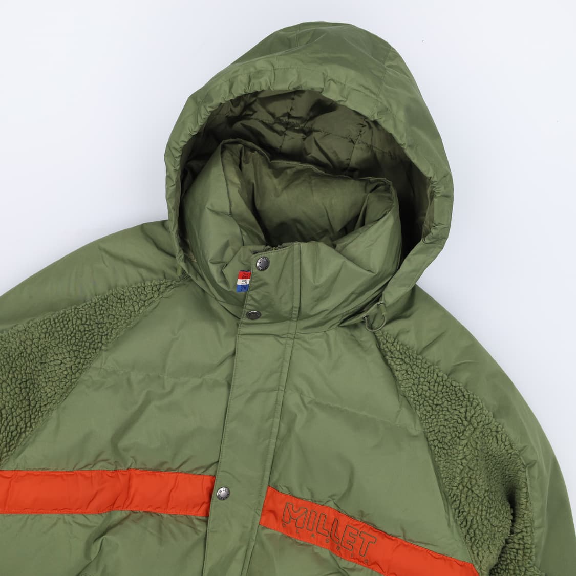 95 밀레 발란사 쉐르파 푸퍼 숏패딩 자켓 카키 4185 상품이미지5