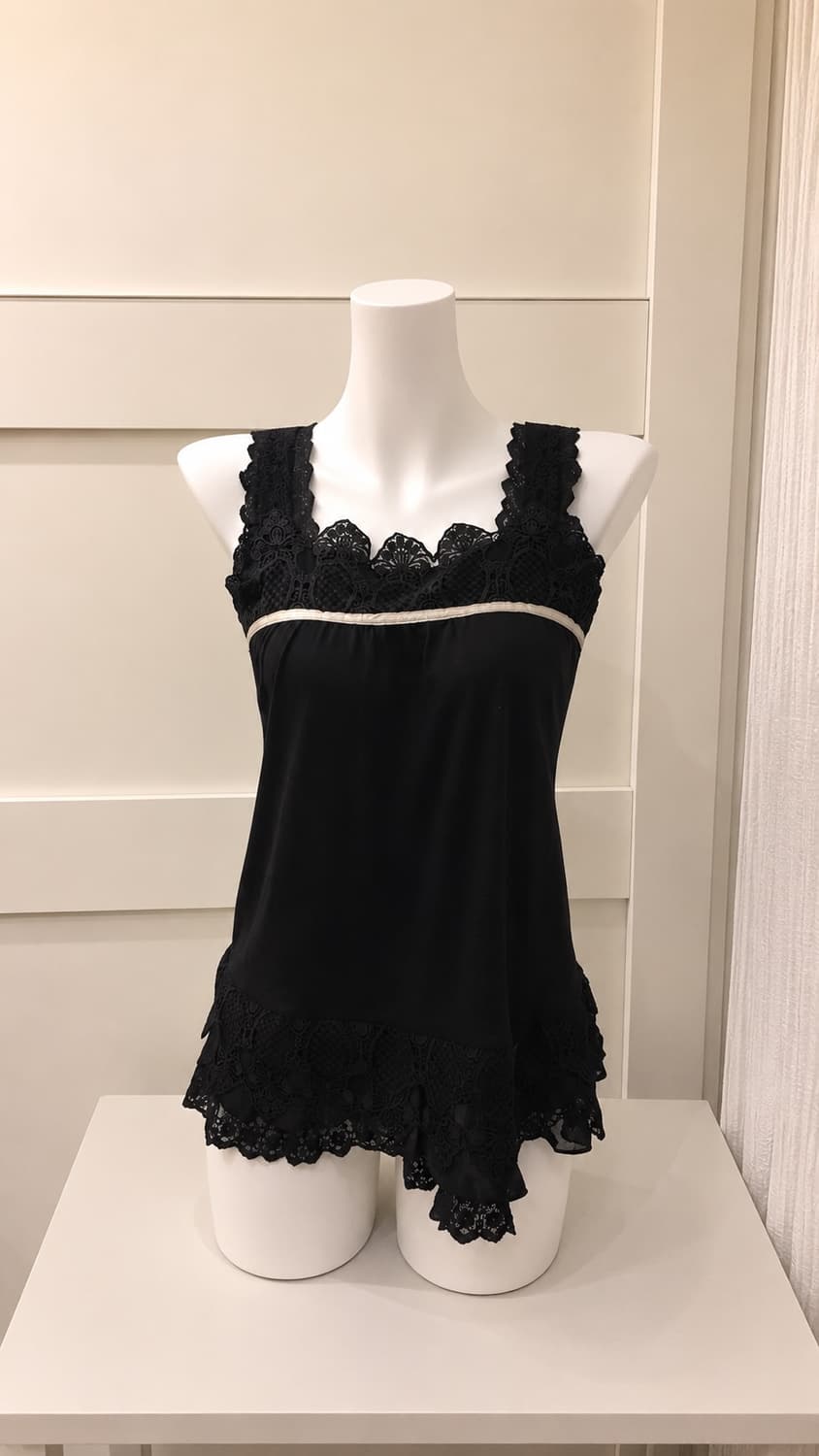 AXES FEMME 엑시즈팜 히메갸루 레이스 슬리브리스 상품이미지1