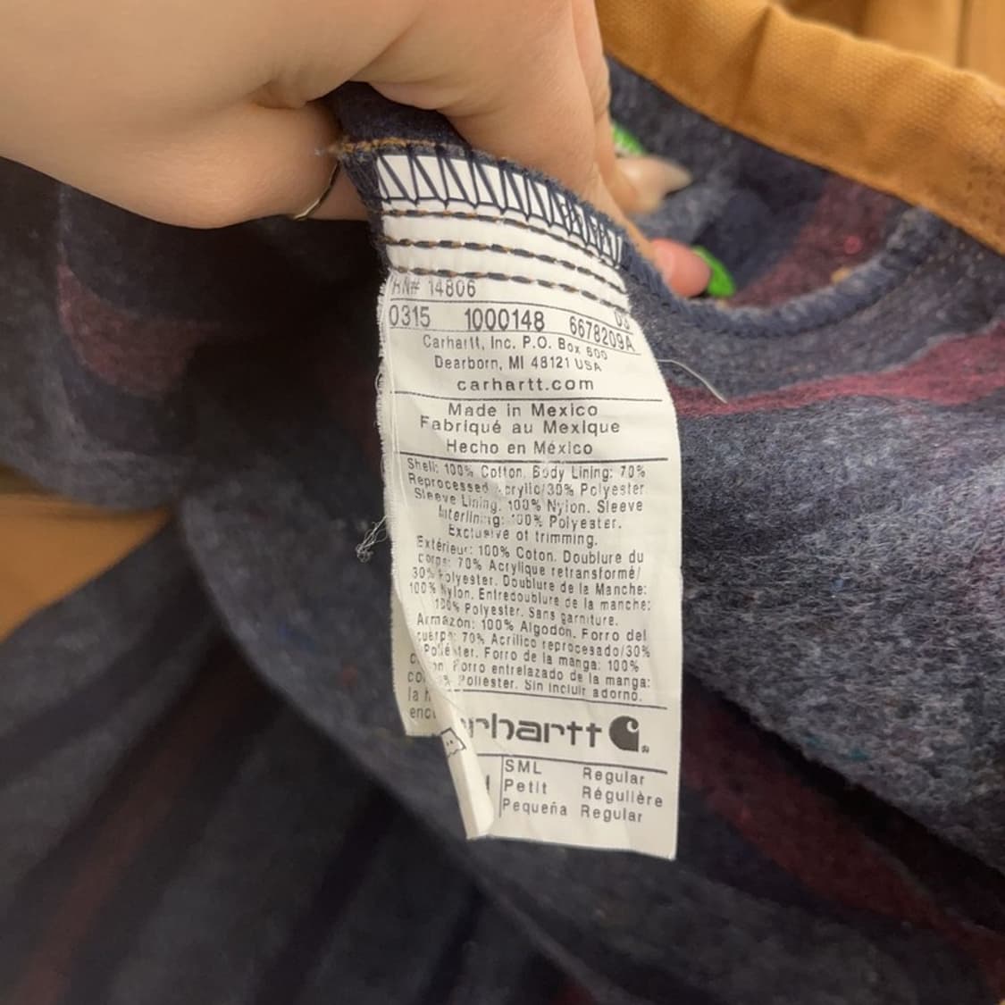 칼하트 빈티지 C001 덕 초어 워크 자켓 S C09278 상품이미지6