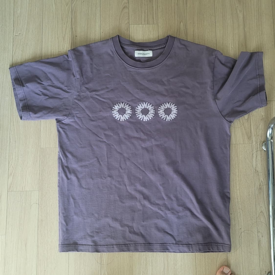 999휴머니티 티셔츠 퍼플색 초판 1size 상품이미지1