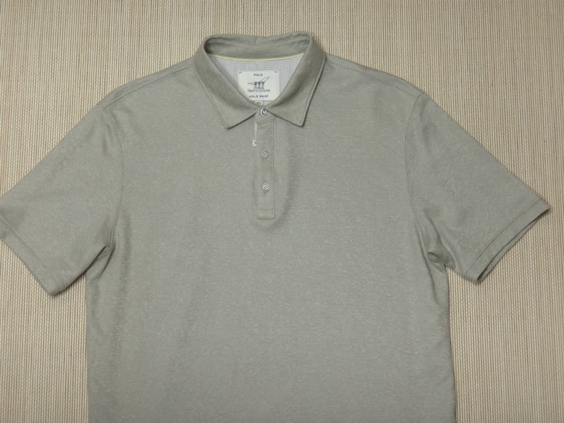 (XL) 헨리코튼 린넨혼방 카라 반팔 여름 티셔츠 상품이미지3