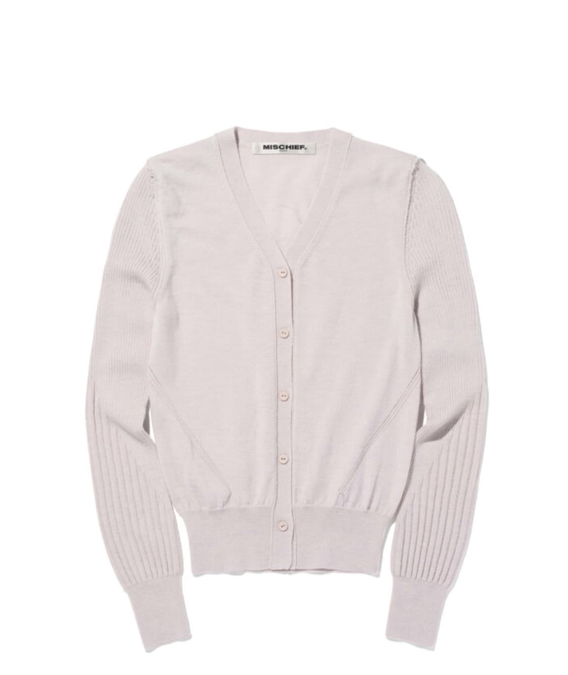 미스치프 V-NECK WOOL KNIT CARDIGAN-LIGHT PIN 상품이미지1