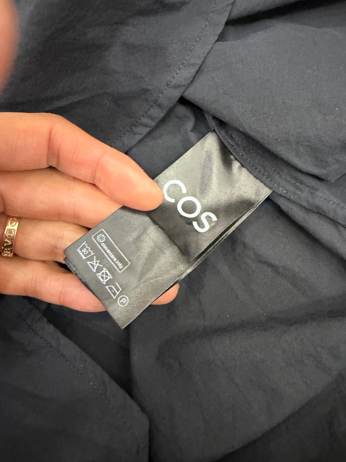 정품) COS 코스 블랙 긴팔 블라우스 34 상품이미지7