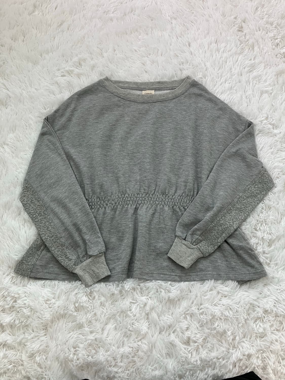 빈티지 그레이 셔링 긴팔티 y2k 스트릿 갸루 펑키 일본빈티지582 상품이미지1