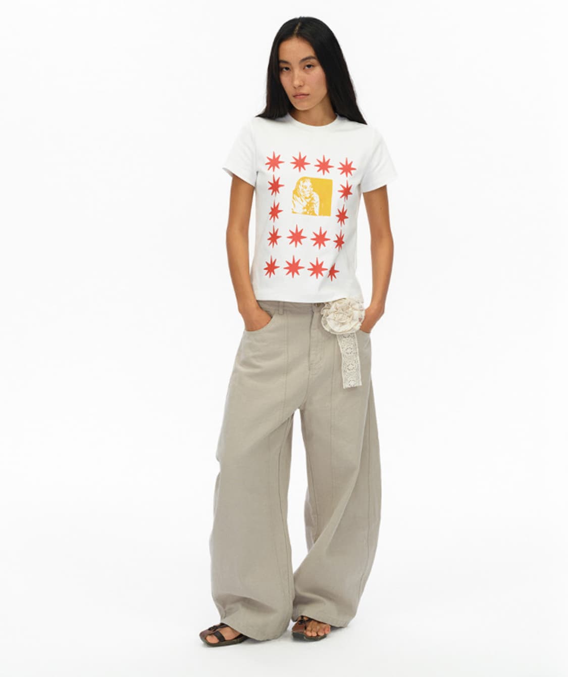 OINIMI Solar Frame Tee White 상품이미지3