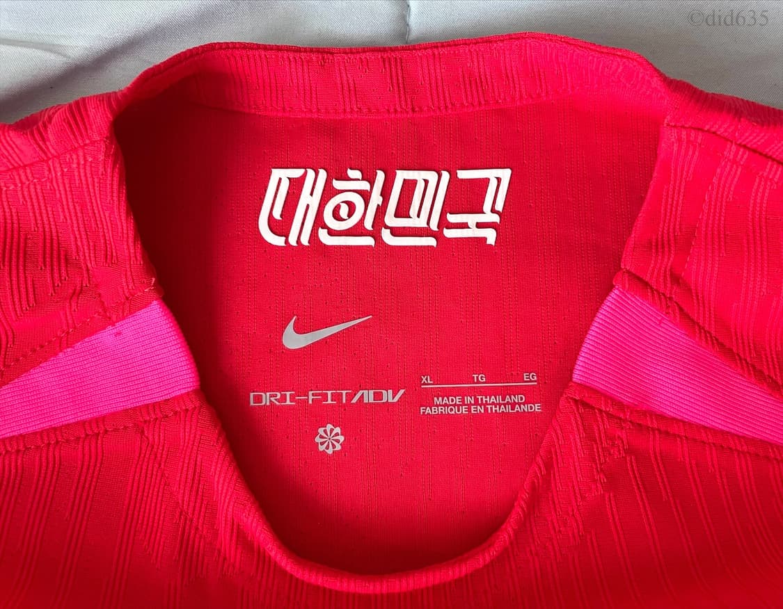 (WXL) 22-23 대한민국 우먼스 홈 지급용 반팔 탭채새제품 판매 상품이미지3