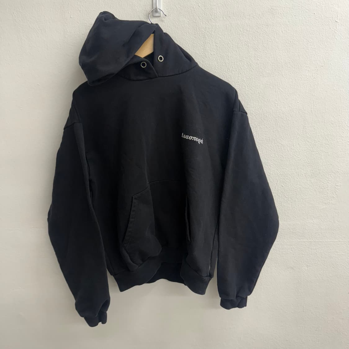 Diaspora 디아스포라 jpn 스몰 로고 블랙 후드티 M 상품이미지1