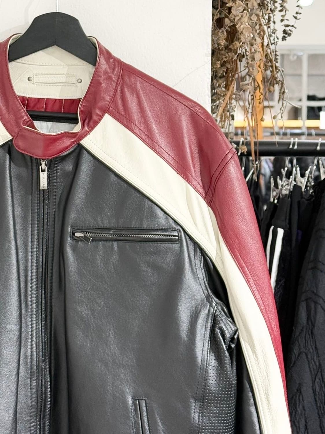 윌슨스 레더 블랙 레드 레더 레이서 자켓  상품이미지3