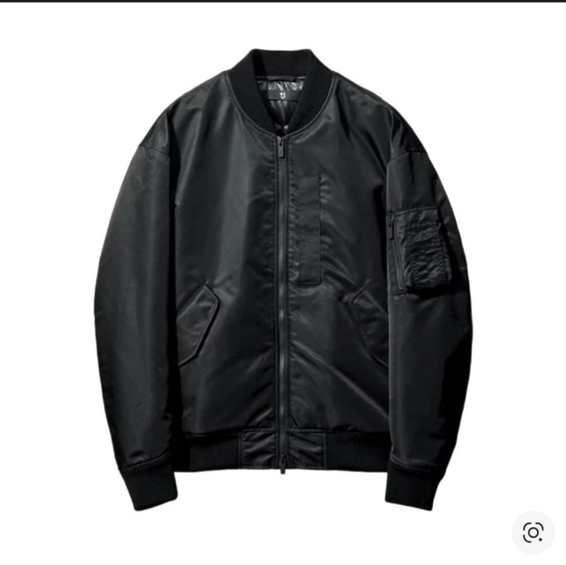 유니클로 x 질 샌더 하이브리드 다운 오버사이즈 MA-1 자켓 블랙 상품이미지1