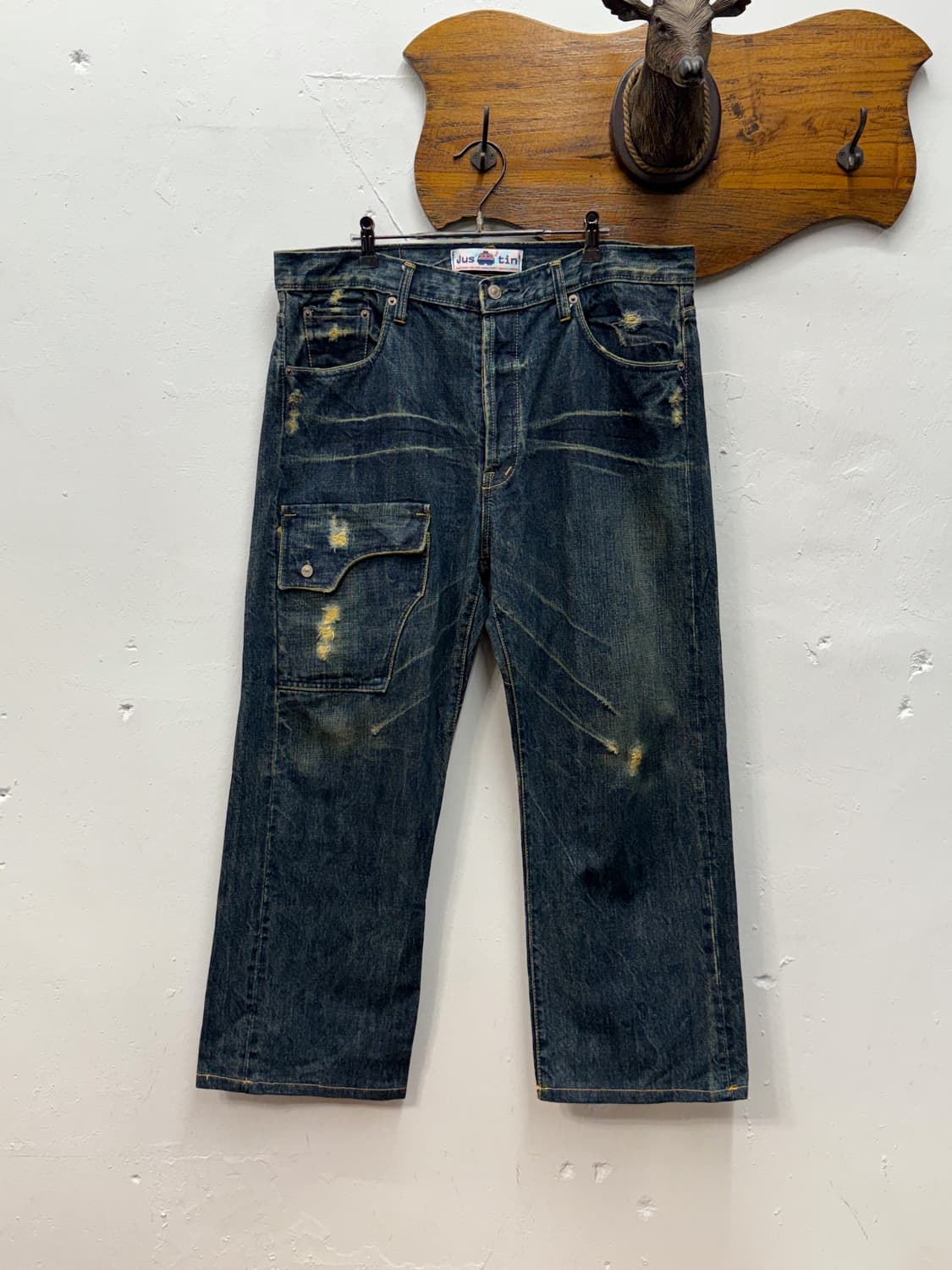 JUSTIN Original J.517 Distressed Denim 상품이미지6