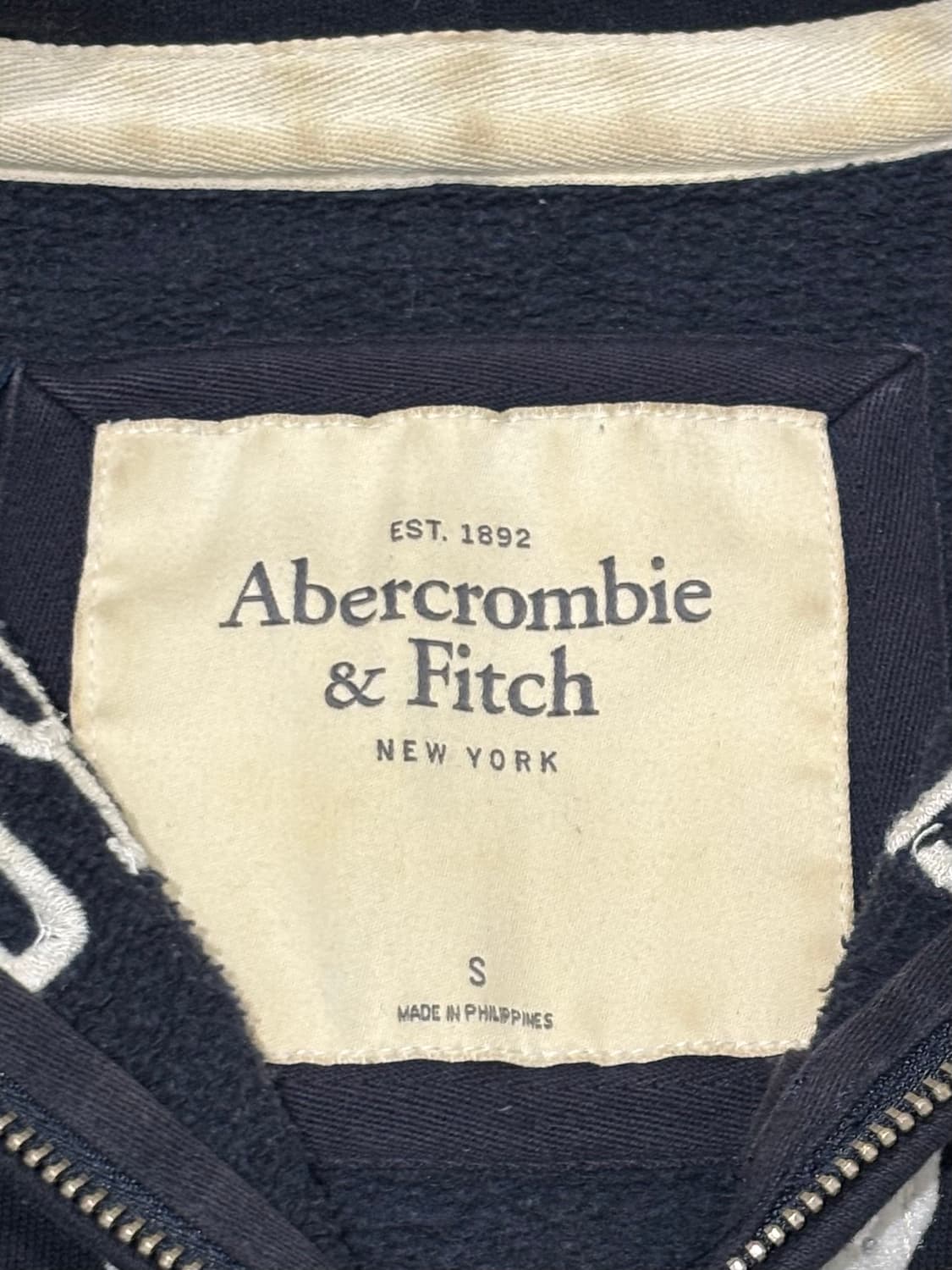 아베크롬비 블랙 빅로고 후드집업 상품이미지7