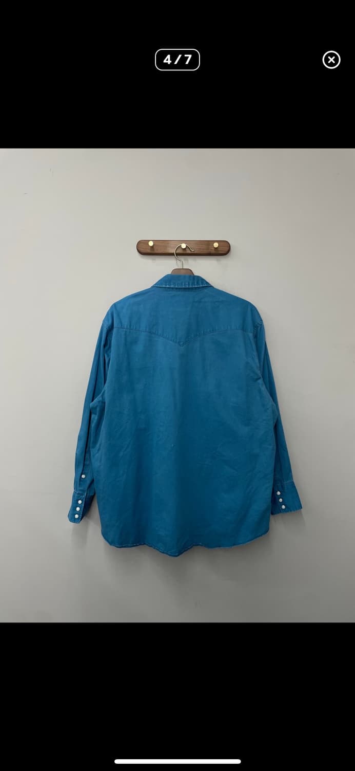 랭글러 블루 웨스턴 셔츠 A3790 상품이미지4